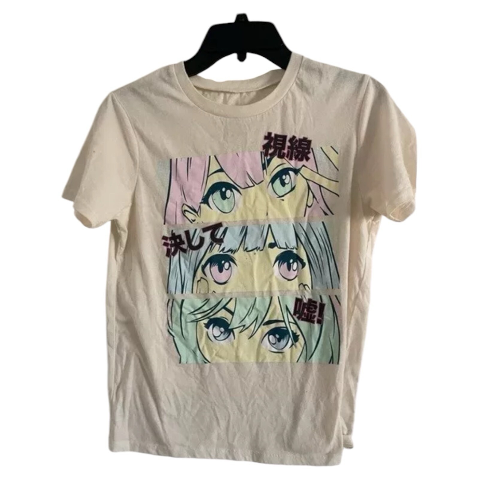Love Tribe Japanese Women's White Graphic T-Shirt (X-Small)